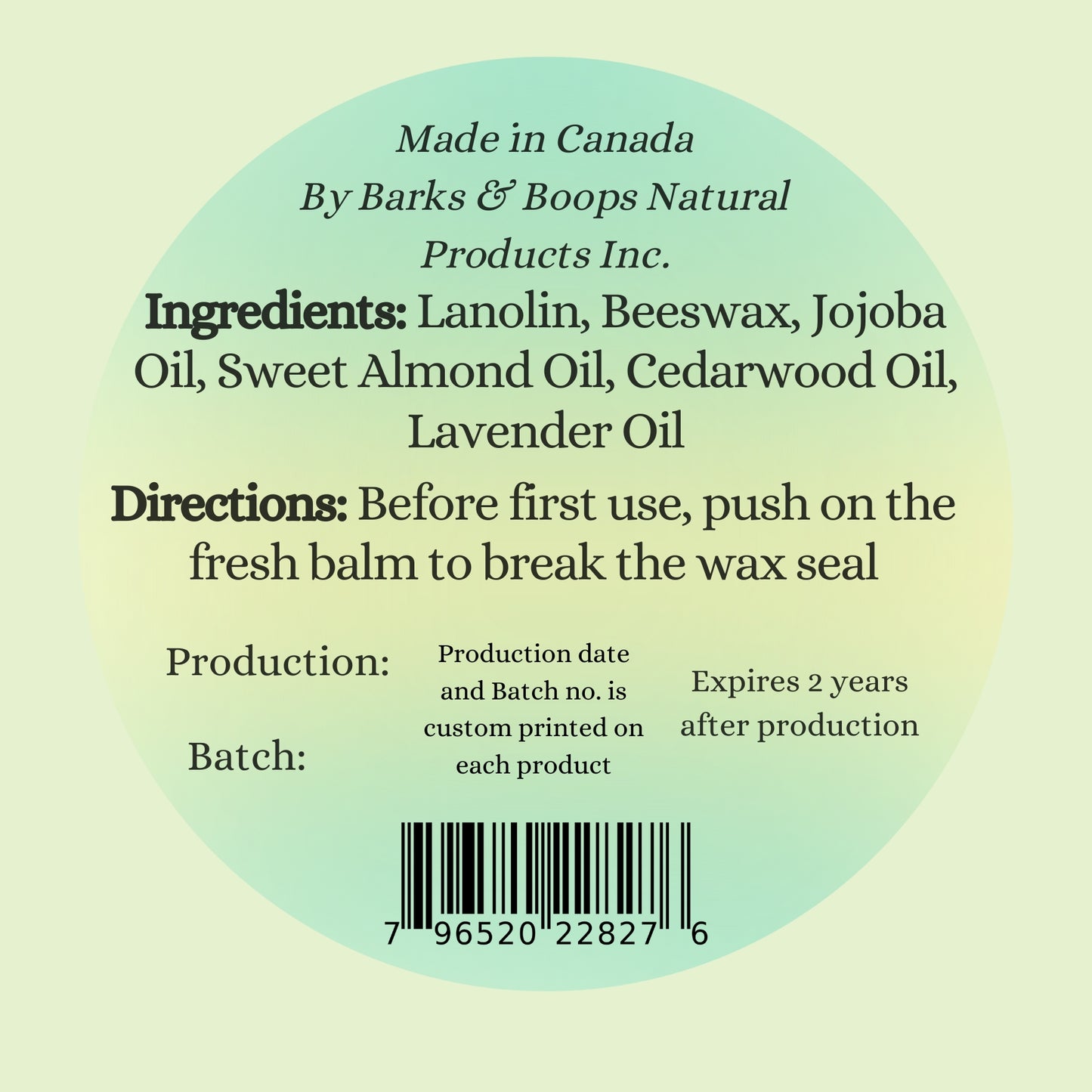 Barrier Booster - Nose & Paw Balm - Cedarwood