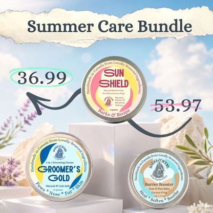 Summer Care Bundle for Dogs | Sun, Nose & Paw Protection | Lick-Safe, Made in Canada