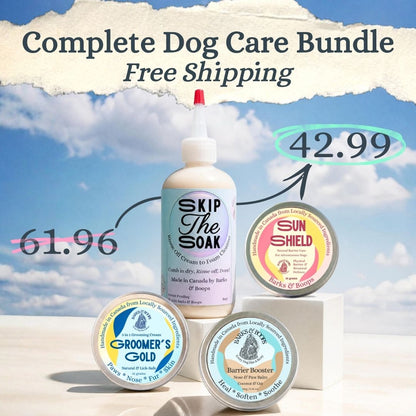 Complete Dog Care Bundle | 4-Product Sampler — Lick-Safe Dog Skincare Made in Canada